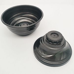 Plastový květináč Sand se stopkou 21 cm