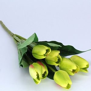 Tkaninové tulipány 7 kvetov