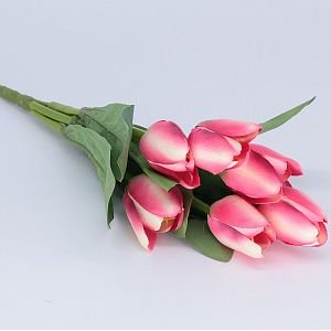 Tkaninové tulipány 7 kvetov
