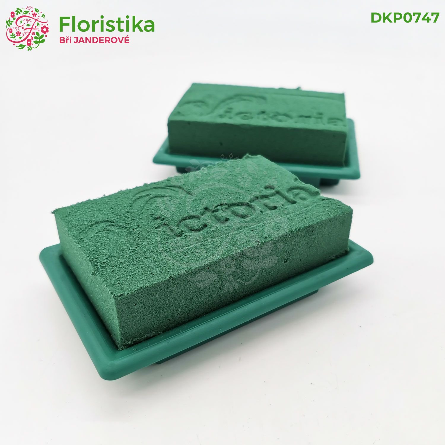 Aranžovací hmota v podložce TABLE DECO MINI GREEN – 13x9x5 cm