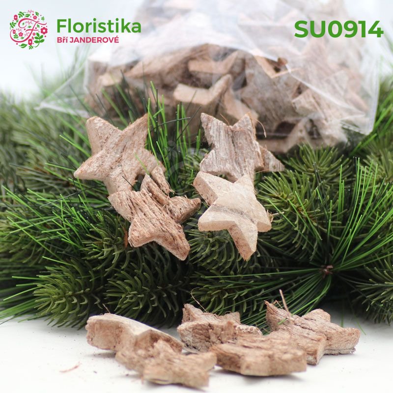 Coco star - hvězdy z kokosu - 5cm/50ks