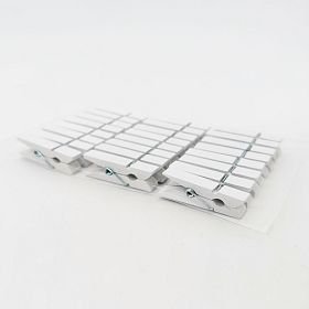 Dekorační dřevěné kolíčky bíle 3,5cm/24ks