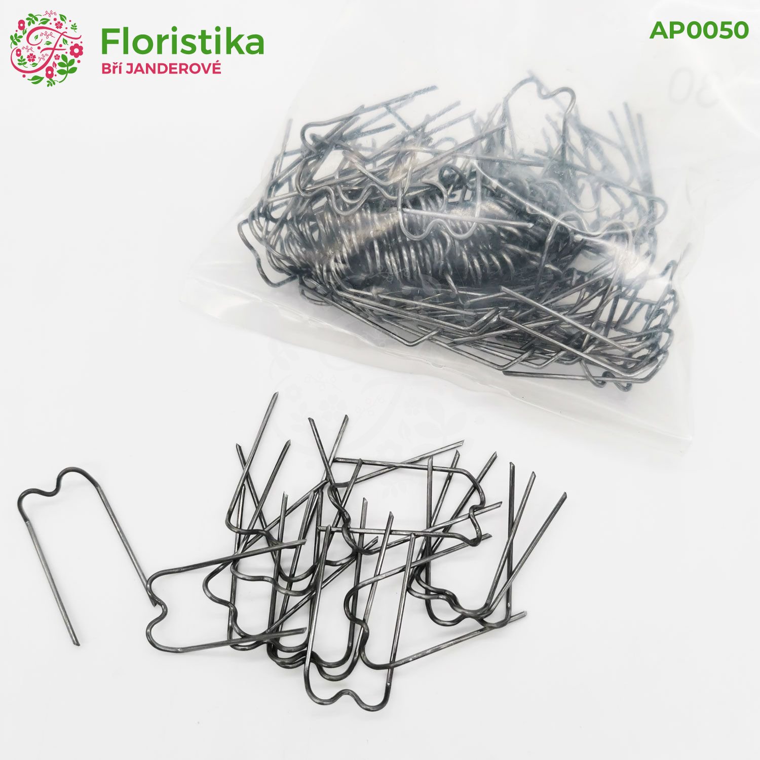 Floristické sponky - 100 gramů - hobby balení
