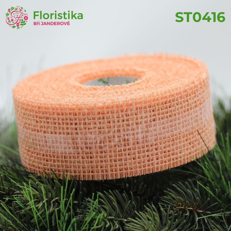 ST2691 Jutová stuha 5/10 světle růžová