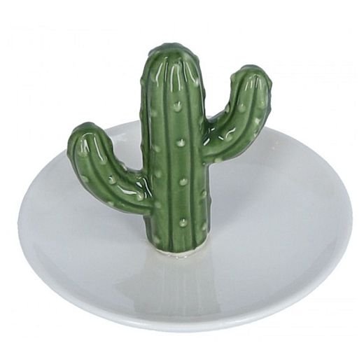 DKP0113 Keramický talířek kaktus