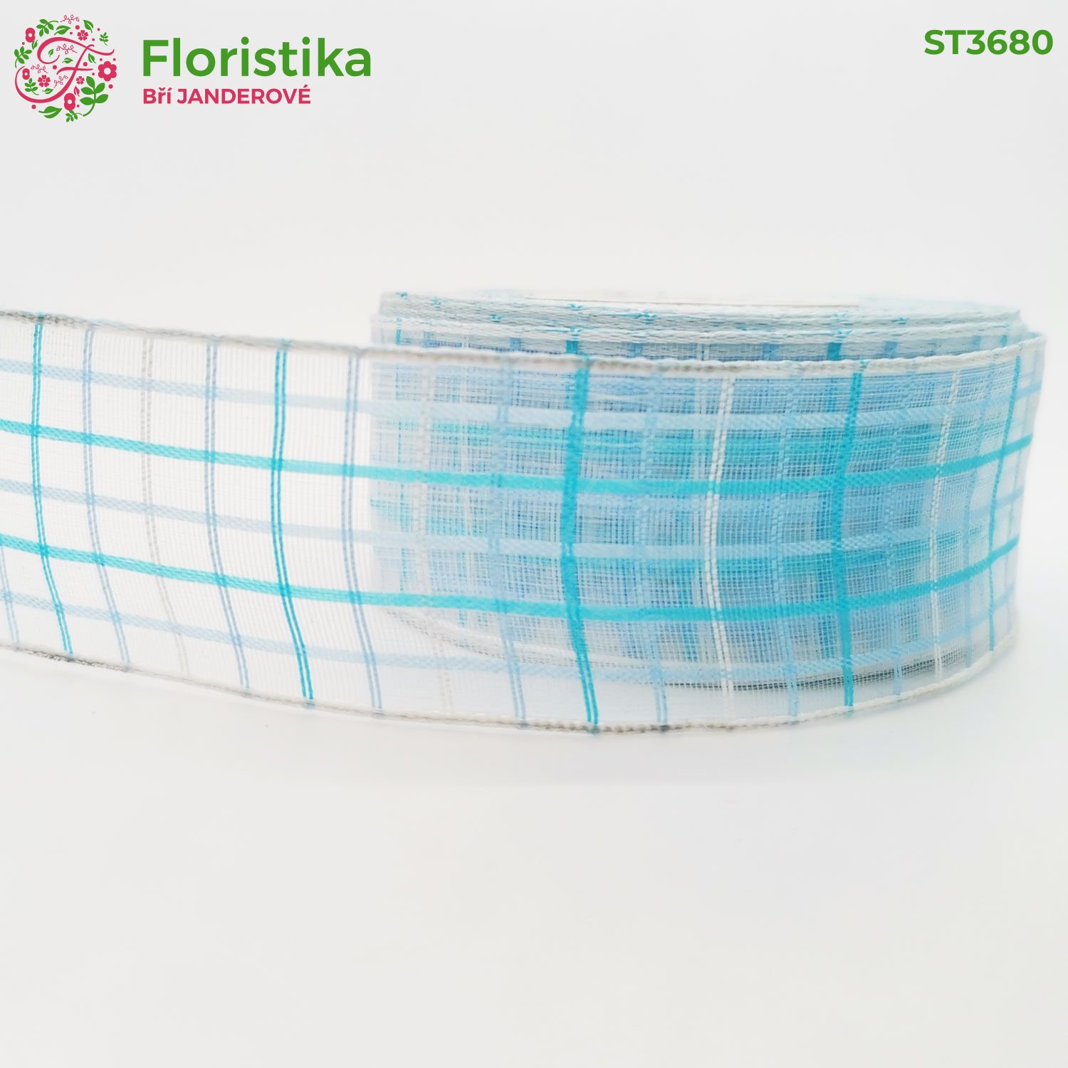 Kostková stuha s monofilem a drátem 40/25m