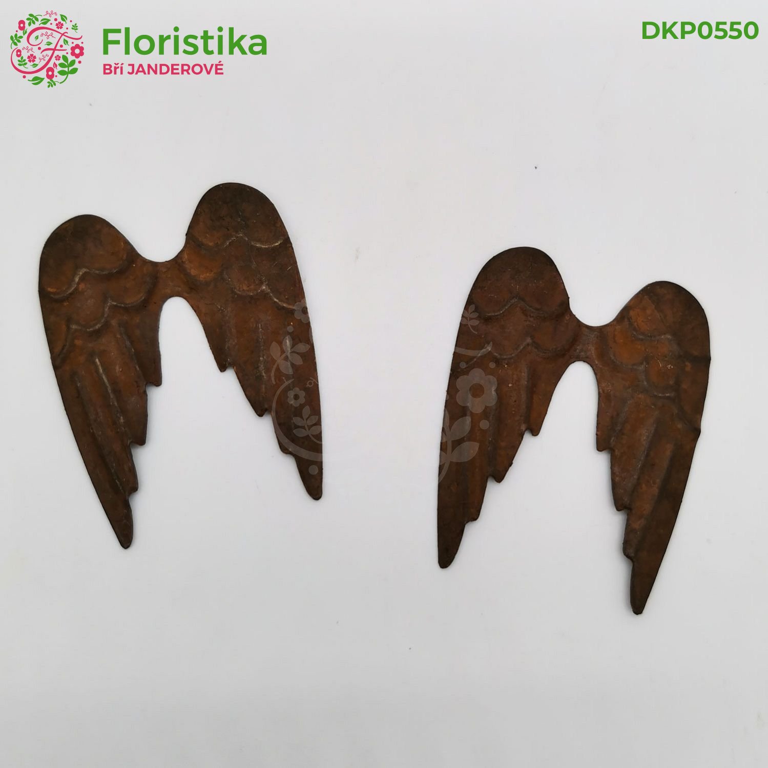 Kovová andělská křídla - vintage, 4 cm, 18 ks