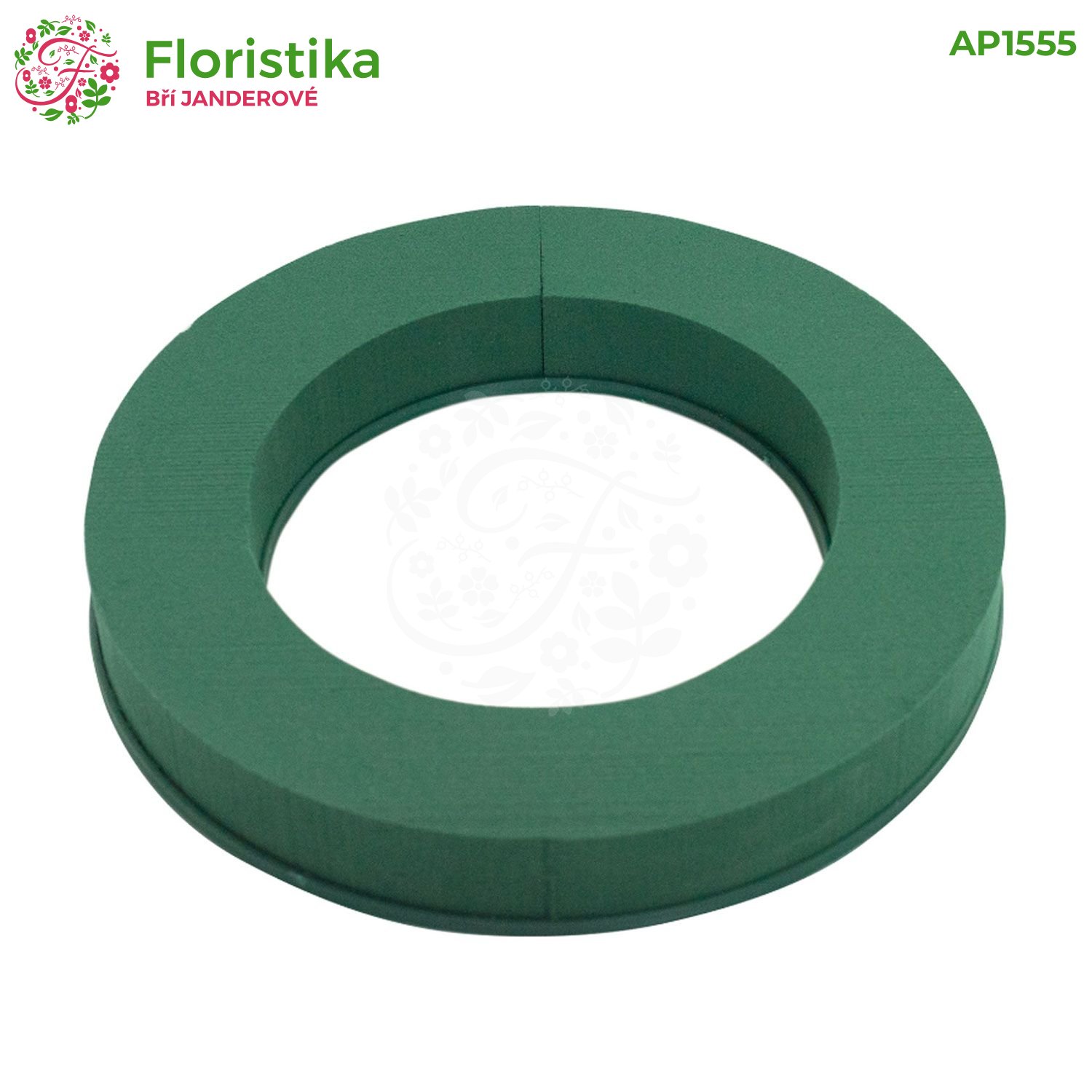 Kruh z aranžovací hmoty s plastovou podložkou DIY