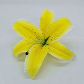 Látková tygří lile žlutá 20cm/10ks
