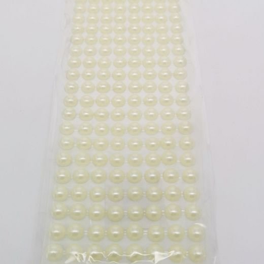 DK0382 Nalepovací perla 10mm/176ks - krémové