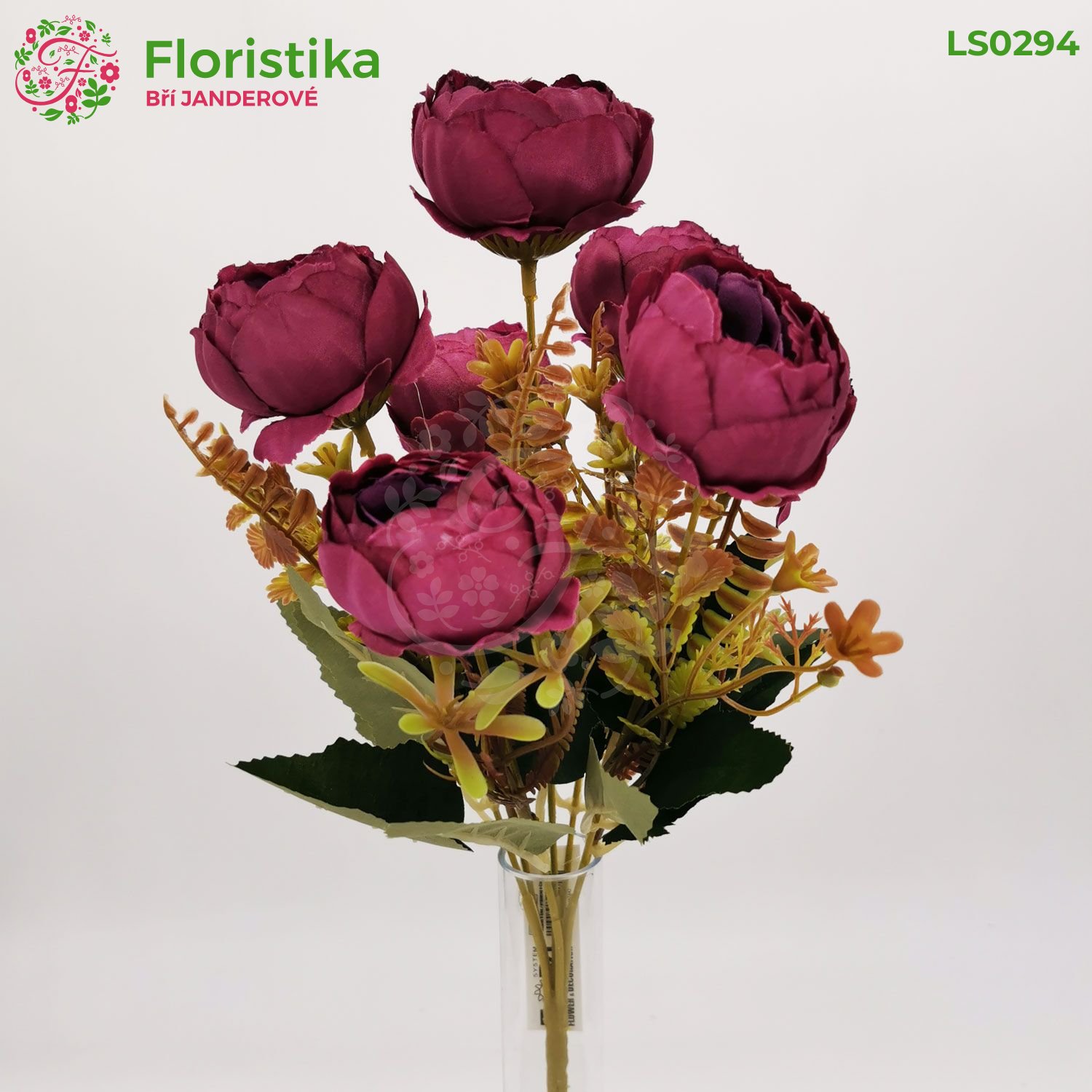 Podzimní kytice ranunculus 35 cm