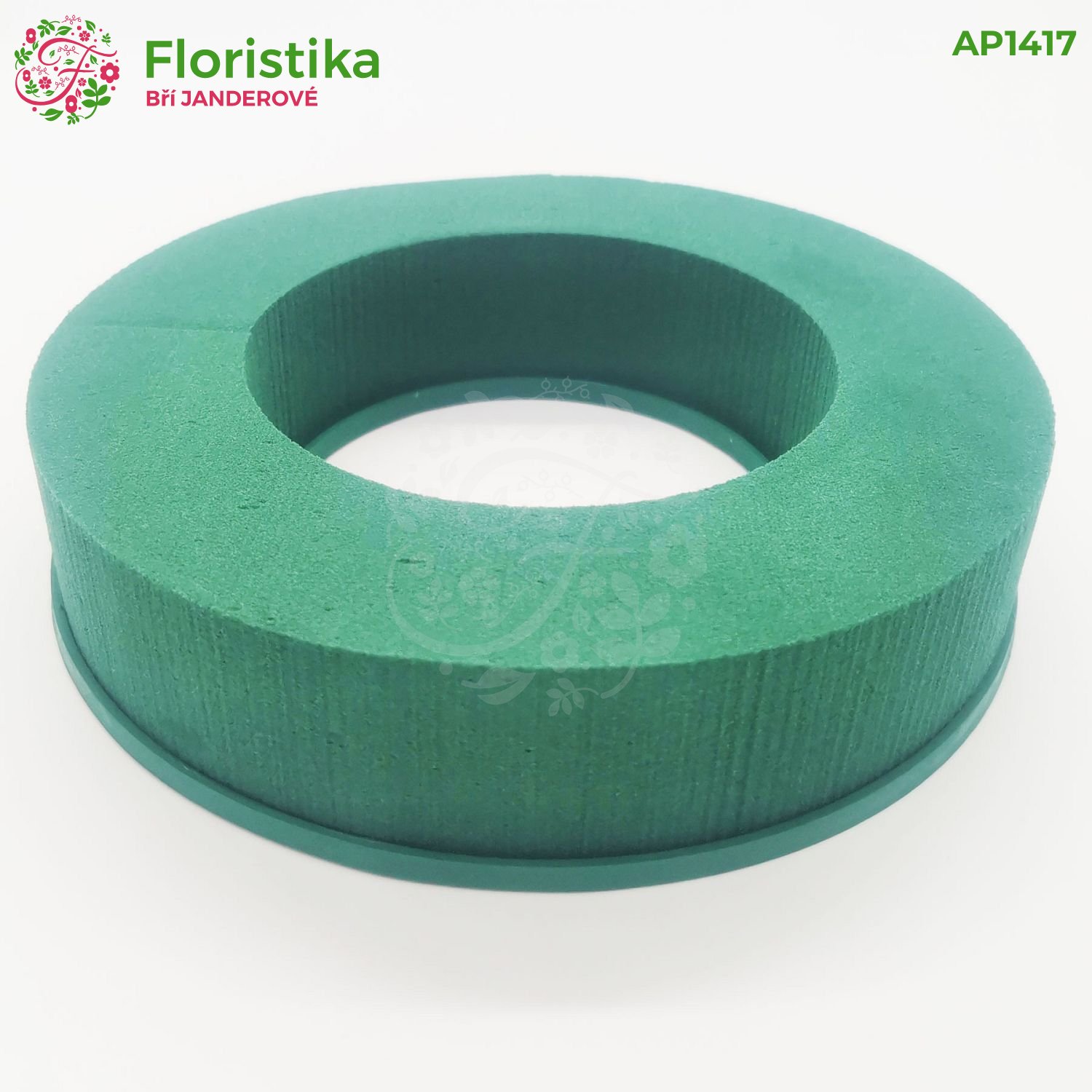 Prsteň z materiálu na aranžovanie kvetov s plastovou základňou