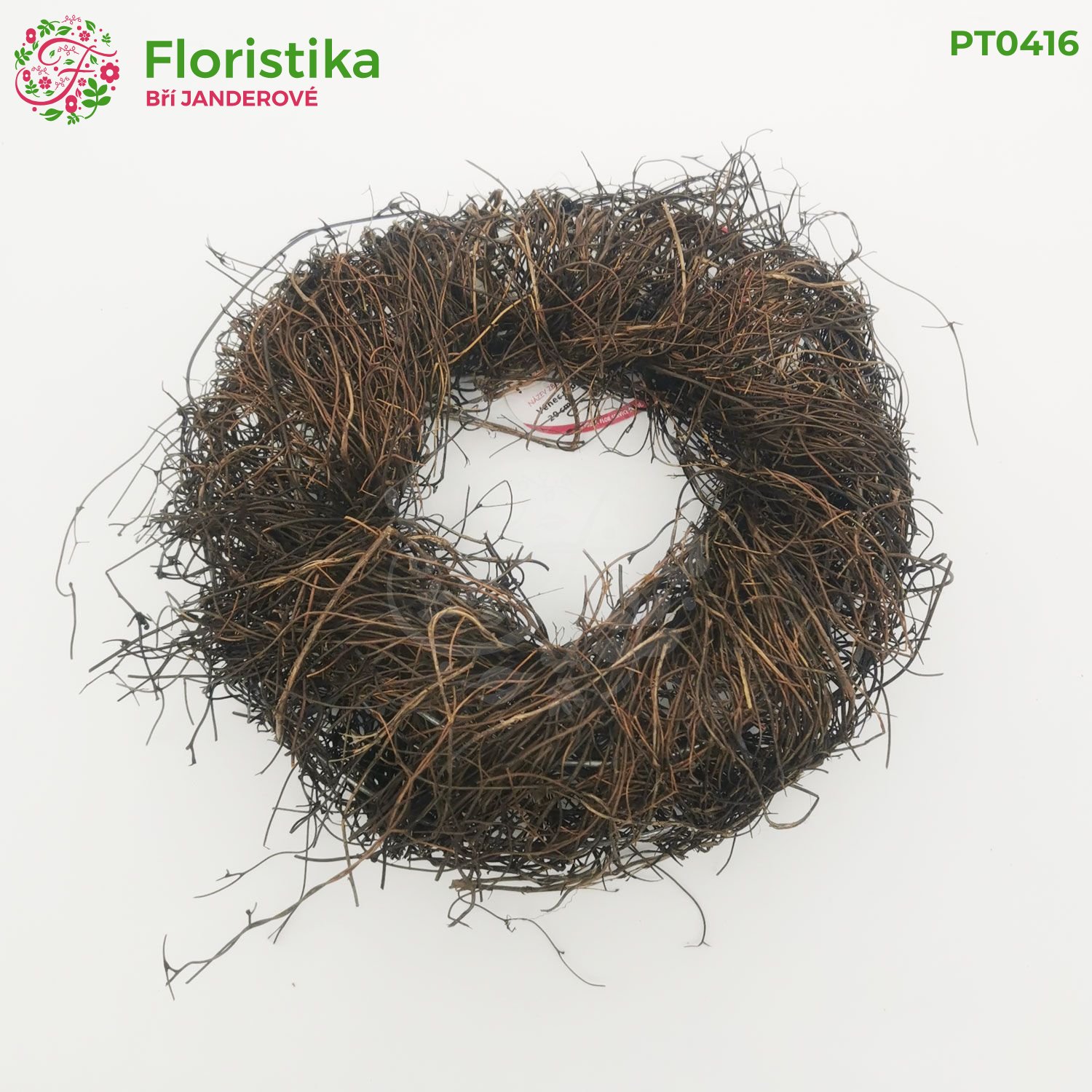 Prútený veniec zo salámy, drôtená konštrukcia