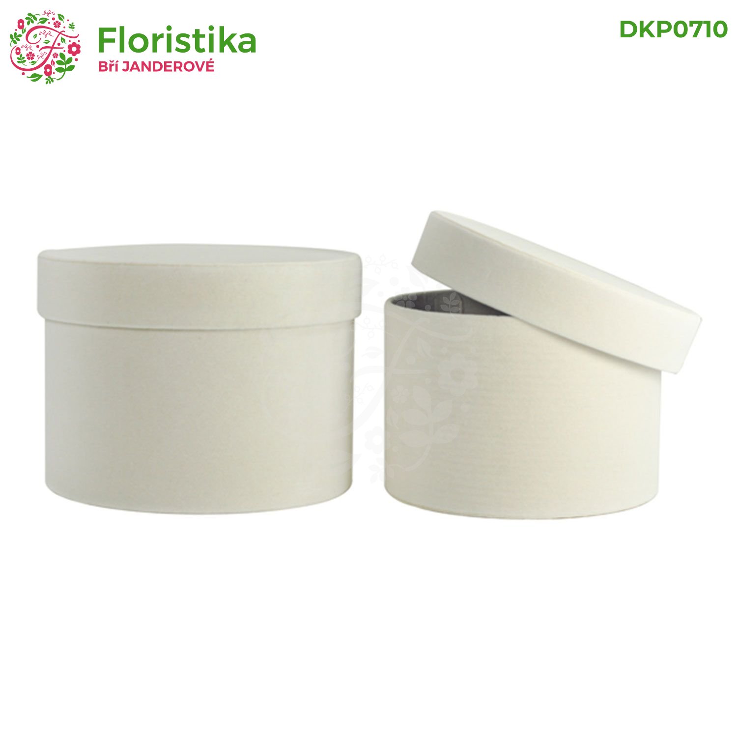 Set 2 ks luxusních velurových flower boxů – 17 cm a 15 cm