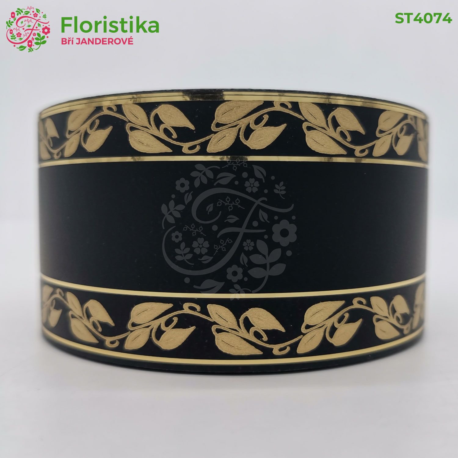 Stuha dekor lístky 6/50