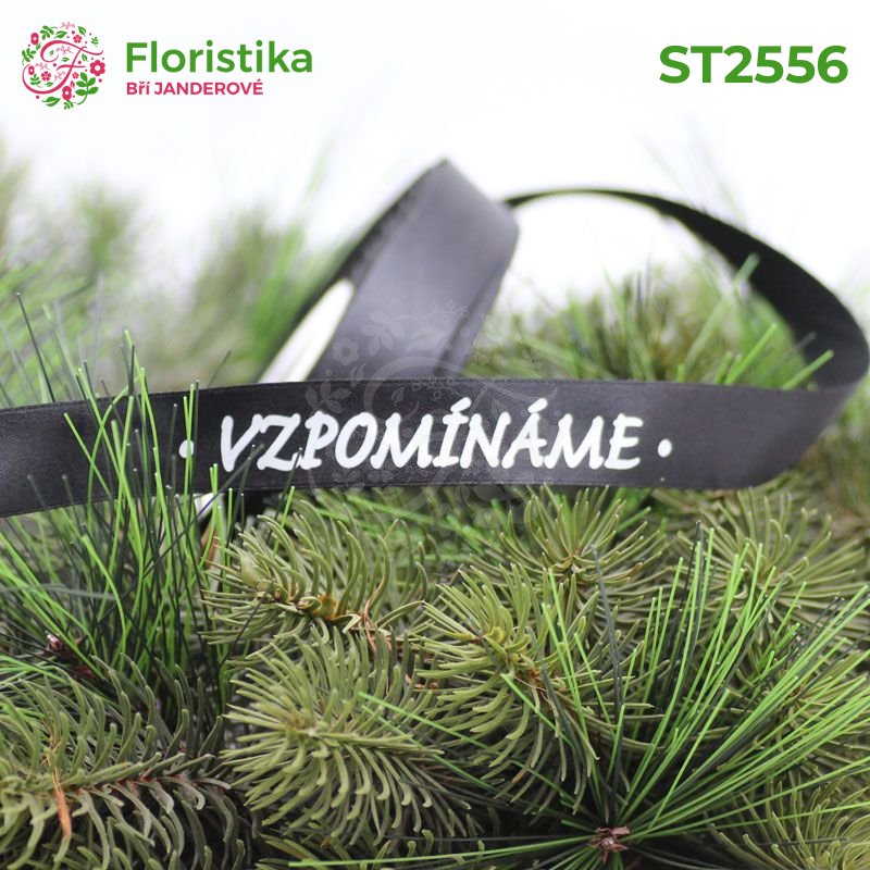 Stuha s textem Vzpomínáme 2/50