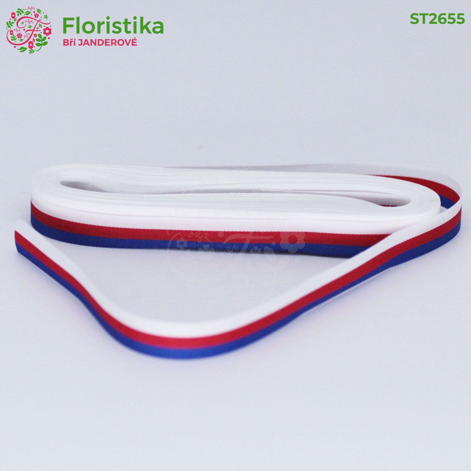 Stuha trikolóra Česká republika látka