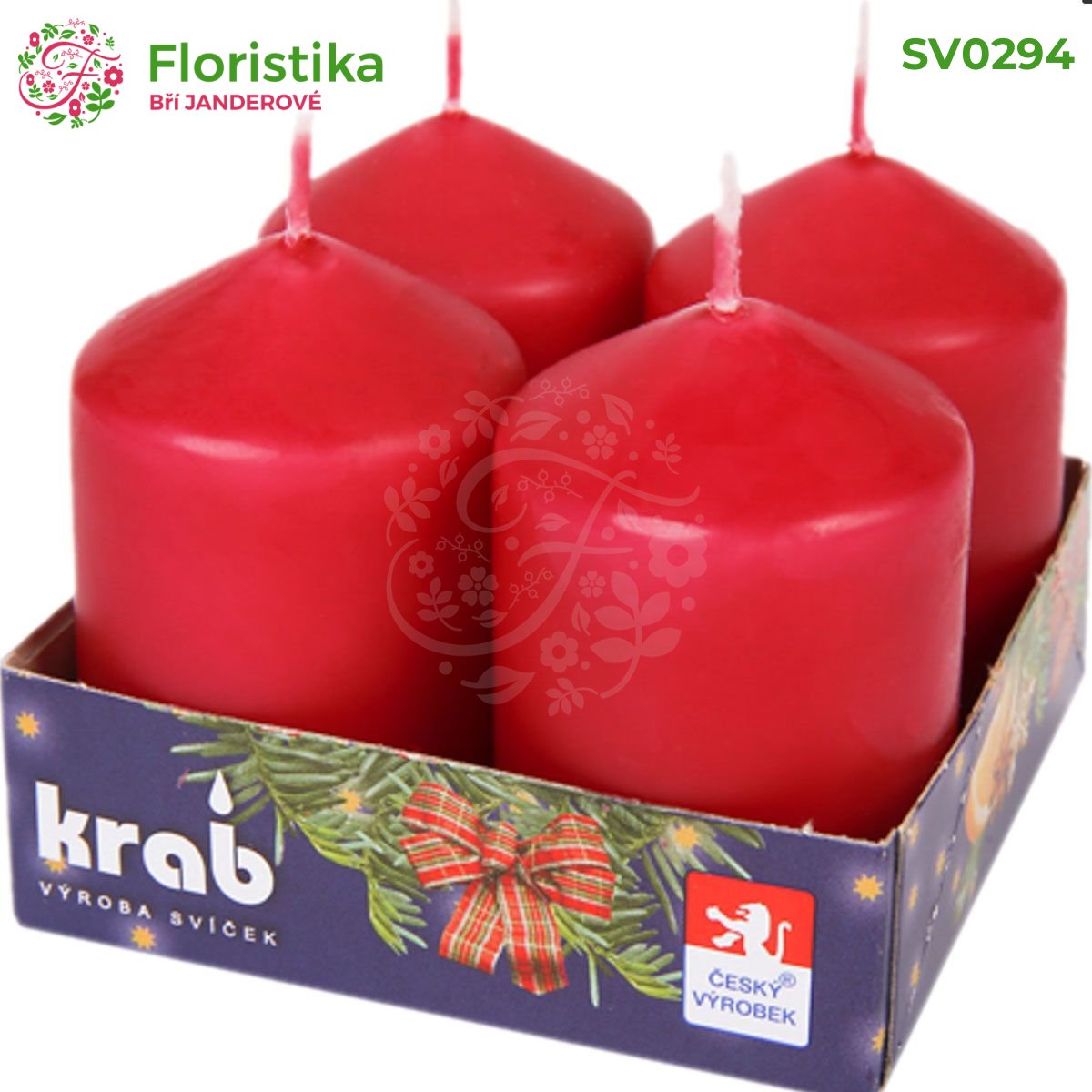 Adventný valec na sviečku 40x60 mm