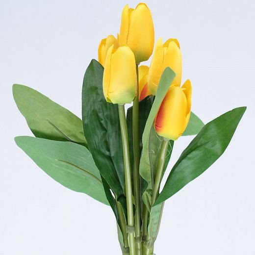 LS0250 Trs látkových tulipánů 7 květů