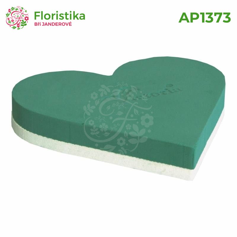 Usporiadanie srdca plného na polystyrénovej podložke