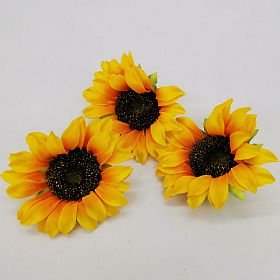 Vazbová hlavička slunečnice 8cm/12ks