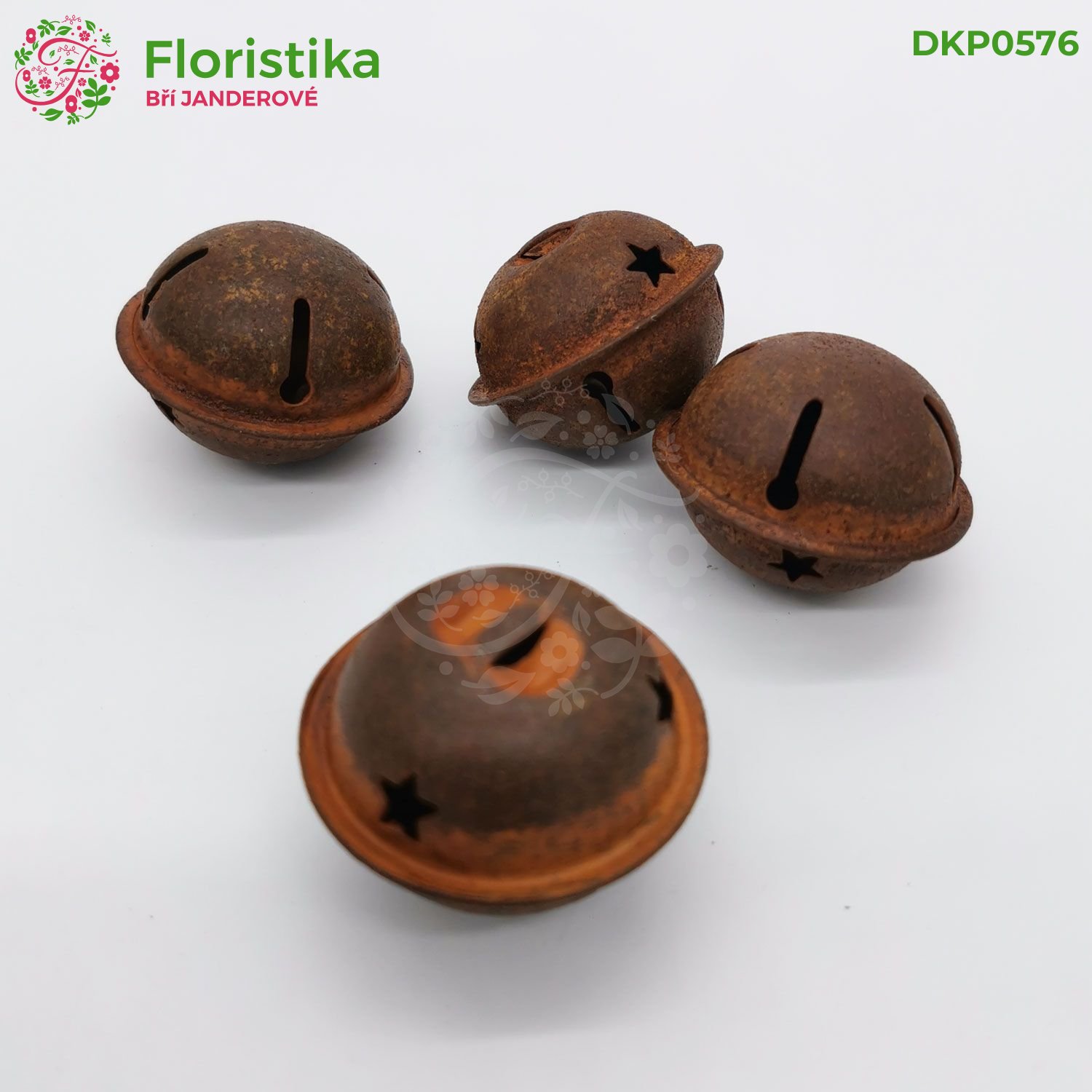 Velká kovová rolnička - 4cm/9ks