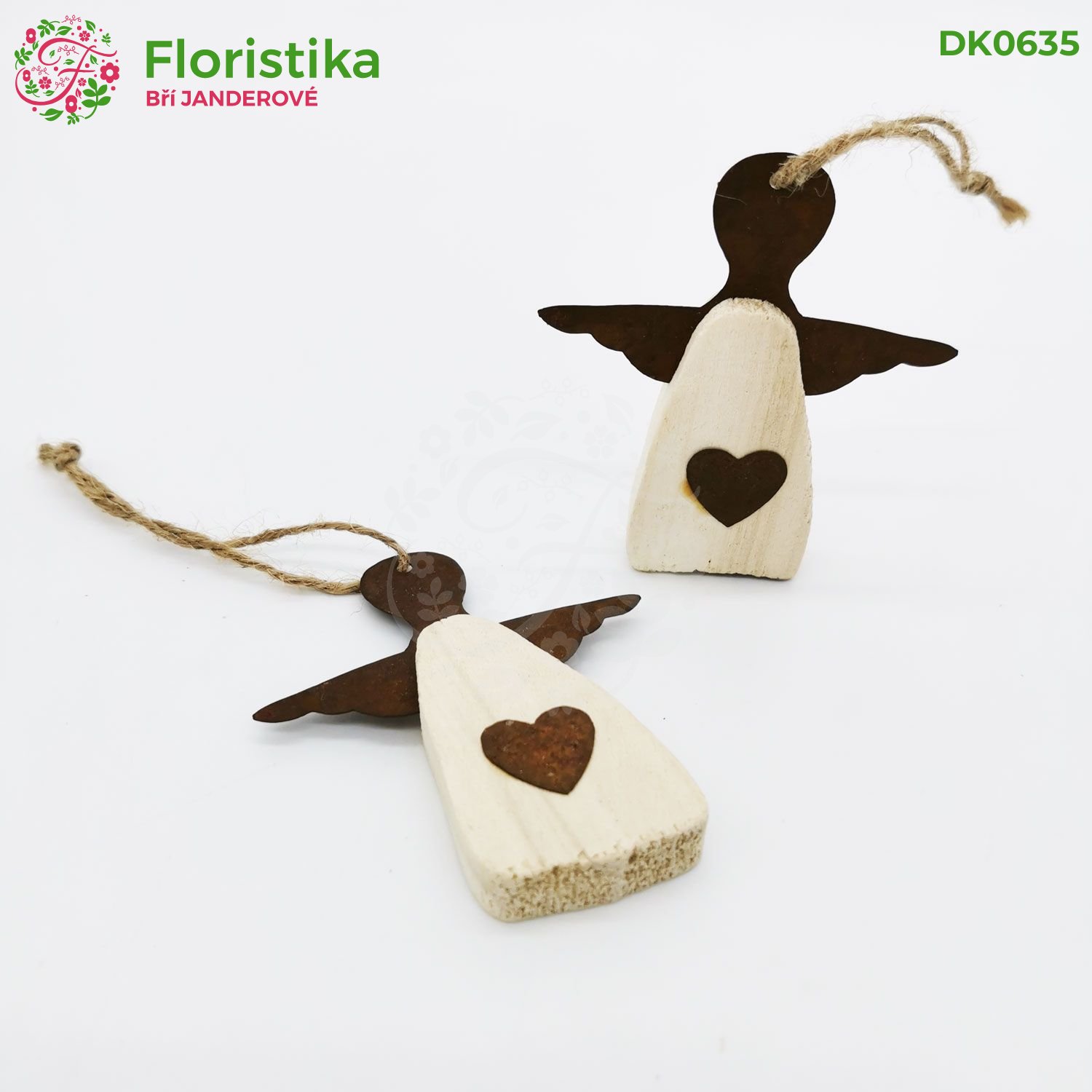 Závěsný anděl 7cm/6ks